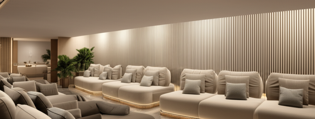 Studio lounge in a neutral palette