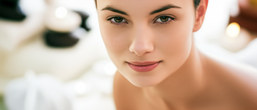 Soft portrait with serene expression